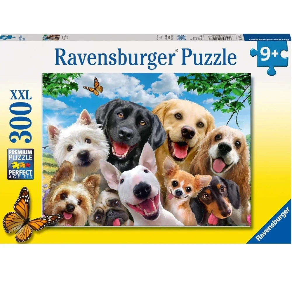 NEW Ravensburger Delighted Dogs 300 Piece XXL Jigsaw Puzzle Kids Toys